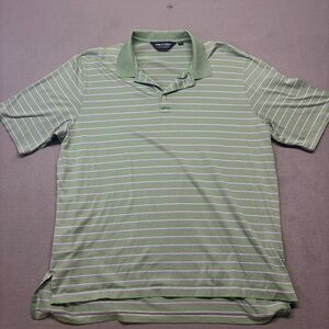 Polo Golf Ralph Lauren Shirt Mens Extra Large Green Purple Stripe 100% Cotton